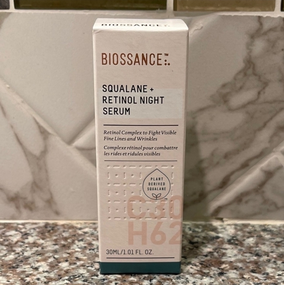 Biossance Squalane and Retinol Night Serum